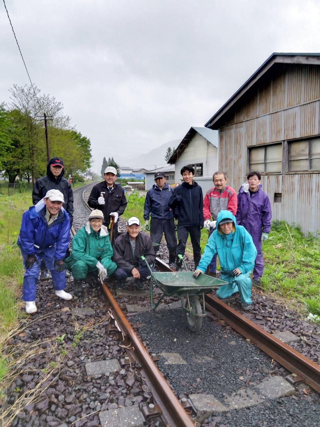 あじさいレールロード遊歩道の整備作業を行いました